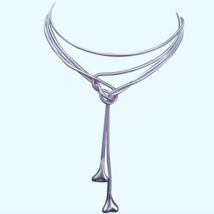 Vintage Tiffany & Co. 50" RARE LONG VERSION! Sterling Lariat Necklace